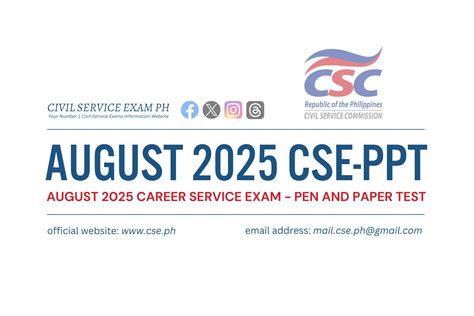 cse ppt meaning|Civil Service Exam Pen & Paper Test (CSE.
